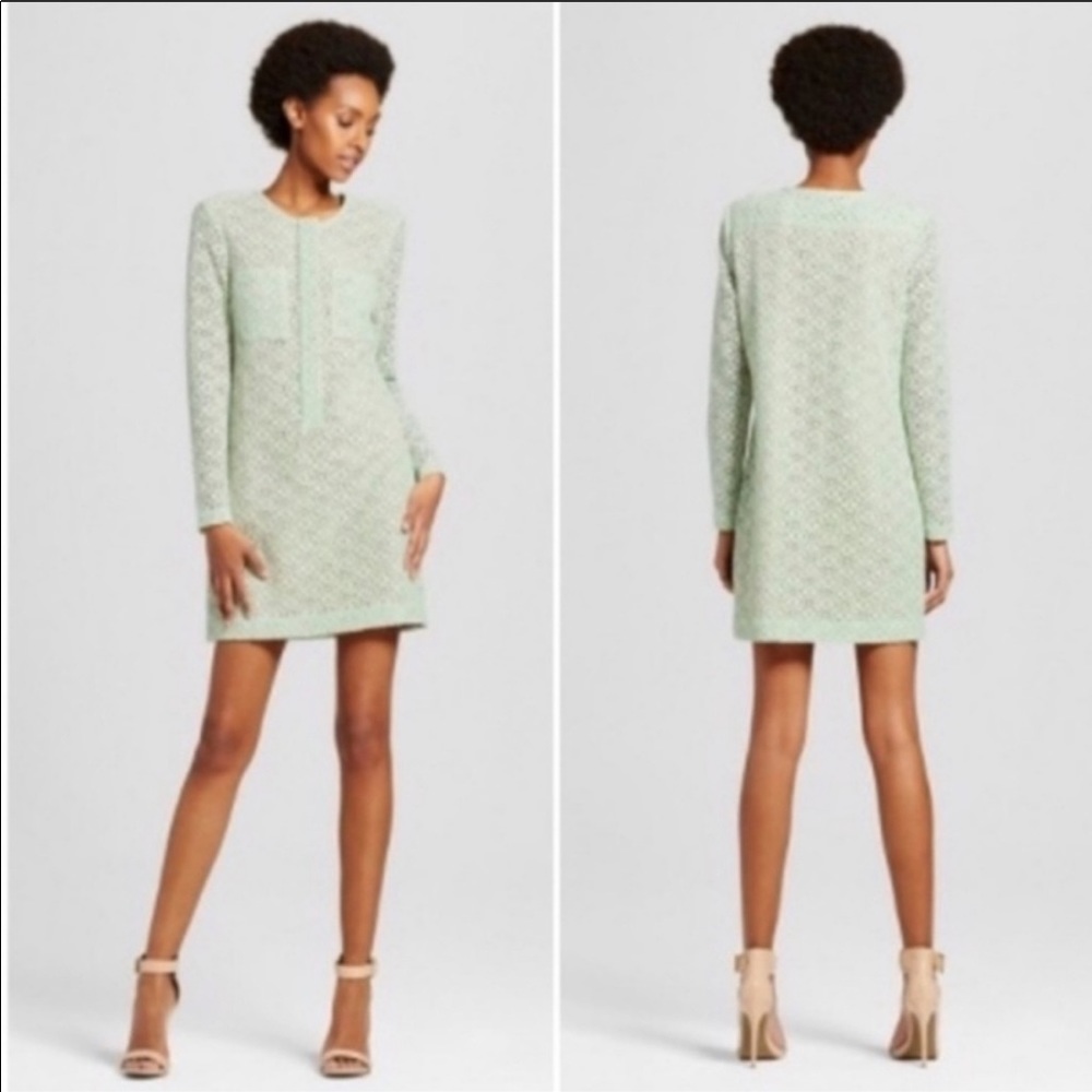Victoria Beckham Target Mint Green Lace Dress